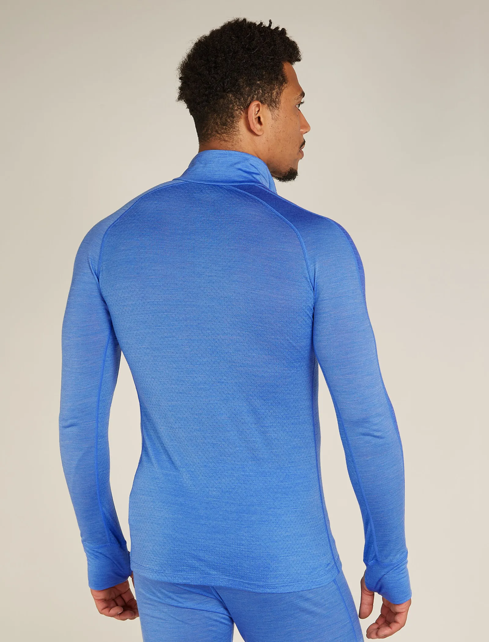 Icebreaker Men's Merino Blend 125 ZoneKnit™ Long Sleeve Half Zip Thermal Top Baja Shop