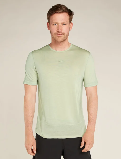 Icebreaker Men's Merino Blend 125 ZoneKnit™ Energy Wind Short Sleeve T-Shirt Ashen Sale