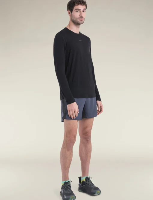 Icebreaker Men's Merino Blend 125 ZoneKnit™ Energy Wind Long Sleeve T-Shirt Black Store