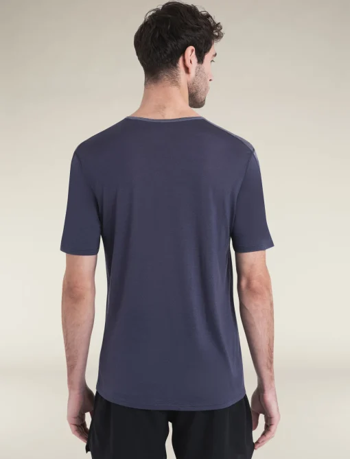 Icebreaker Men's Merino Blend 125 ZoneKnit™ Energy Wind Short Sleeve T-Shirt Graphite/GraphiteHeather Discount