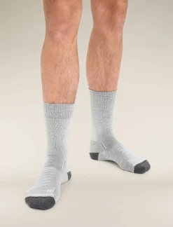 Icebreaker Men's Merino Hike+ Heavy Crew Socks BlizzardHeather/Snow Shop