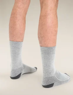 Icebreaker Men's Merino Hike+ Heavy Crew Socks BlizzardHeather/Snow Shop
