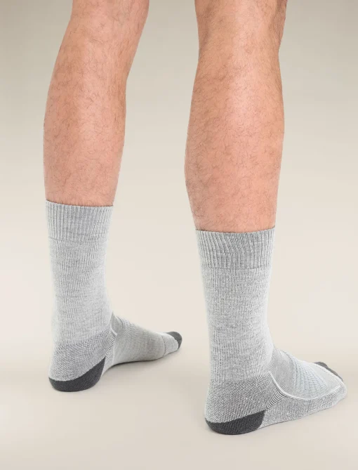 Icebreaker Men's Merino Hike+ Heavy Crew Socks BlizzardHeather/Snow Shop