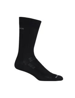 Icebreaker Men's Merino Hike Liner Crew Socks Black Outlet