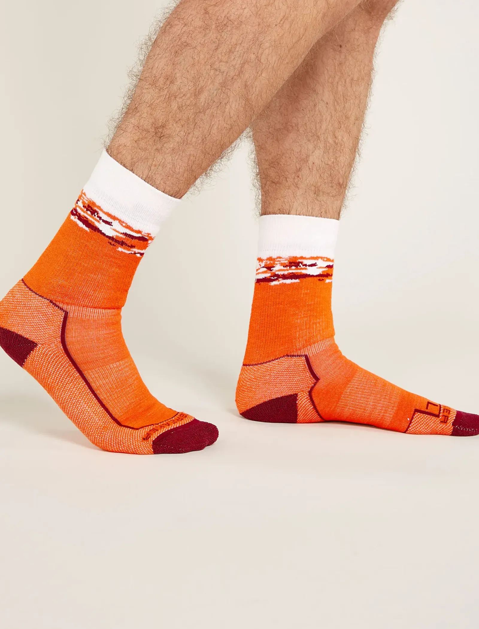 Men's Merino Hike+ Medium Crew Sedimentary Socks-Icebreaker Outlet