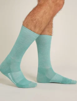 Icebreaker Men's Merino Lifestyle Light Crew Socks CloudRay/Snow Fashion