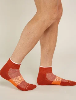 Icebreaker Men's Merino Multisport Light Mini Socks Molten/Snow Fashion