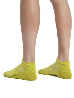 Icebreaker Men's Merino Run+ Ultralight Micro Socks BioLime/Loden Discount
