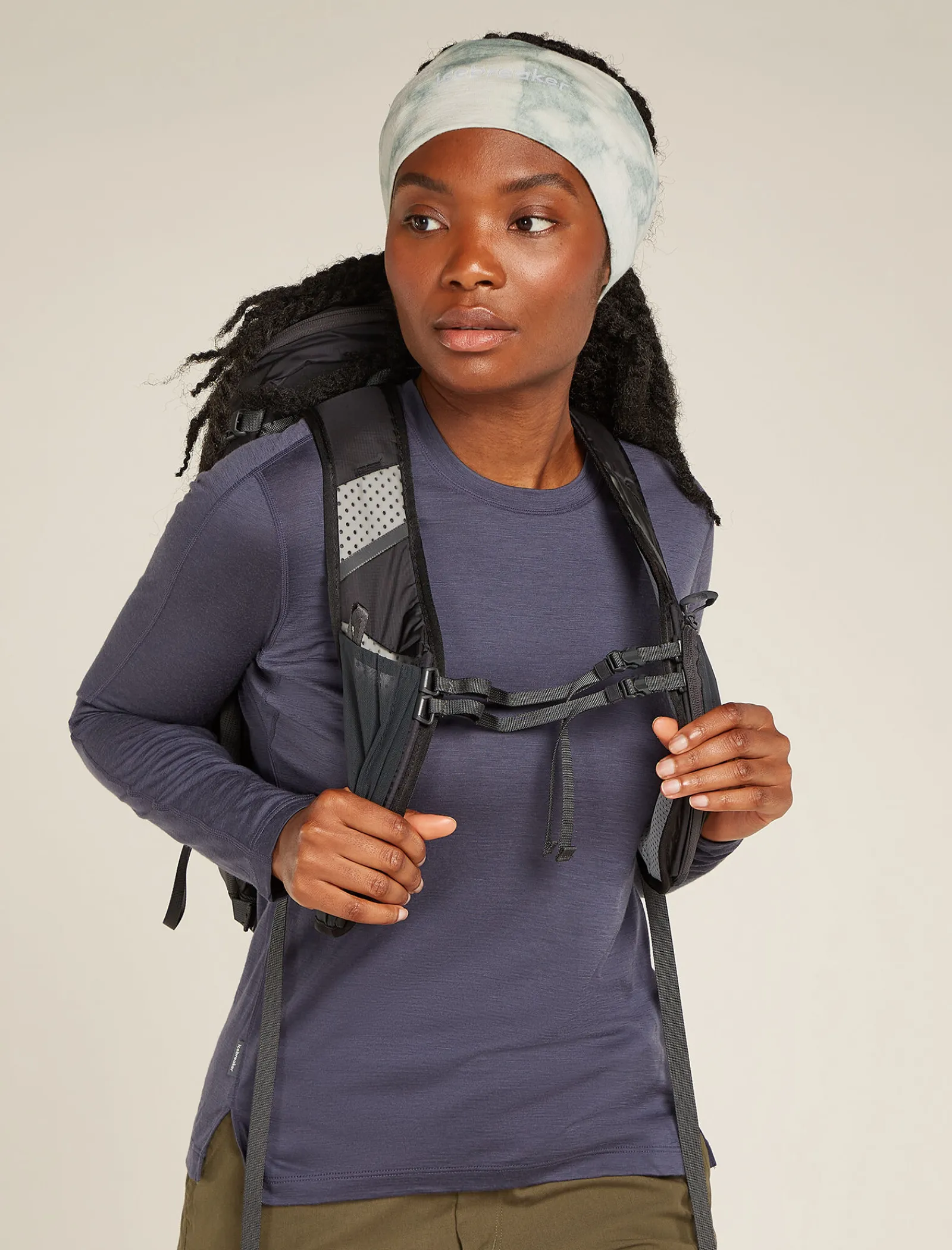 Icebreaker Unisex Merino 200 Oasis Headband Cloud Dye Ashen Outlet