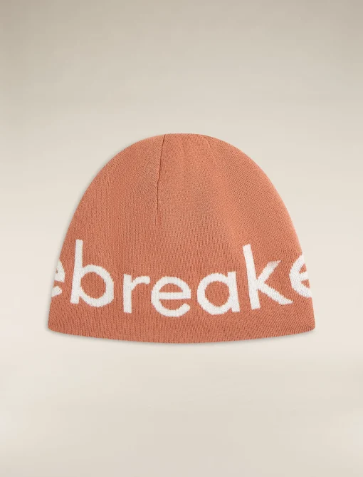 Icebreaker Unisex Merino Beanie CedarWood/EcruHthr Hot