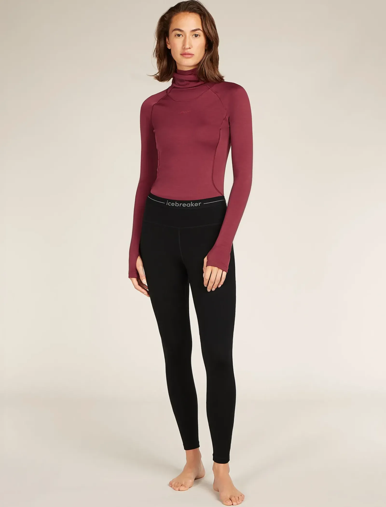 Women's 300 MerinoFine™ Polar Thermal Leggings-Icebreaker New