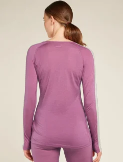 Women's 125 ZoneKnit™ Long Sleeve Crewe Thermal Top-Icebreaker Hot