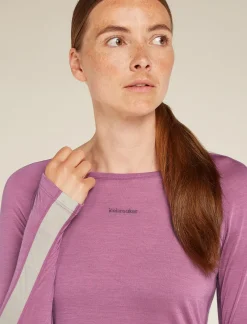 Women's 125 ZoneKnit™ Long Sleeve Crewe Thermal Top-Icebreaker Hot