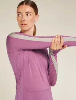 Women's 125 ZoneKnit™ Long Sleeve Crewe Thermal Top-Icebreaker Hot