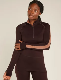 Women's 260 ZoneKnit™ Long Sleeve Half Zip Thermal Top-Icebreaker Clearance