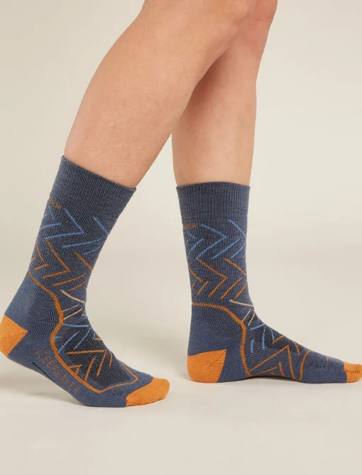 Icebreaker Women's Hike+ Medium Crew Sunrise Dawn/Ray Cheap