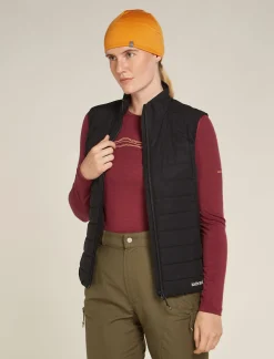 Icebreaker Women's Merino 200 Oasis Long Sleeve Crewe Thermal Top Mountain Pulse Port Cheap