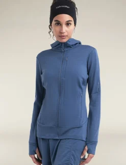Women's Merino 260 Quantum Long Sleeve Zip Hoodie-Icebreaker New