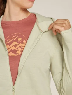 Women's Merino 360 Realfleece™ Elemental Long Sleeve Zip Hoodie-Icebreaker Best