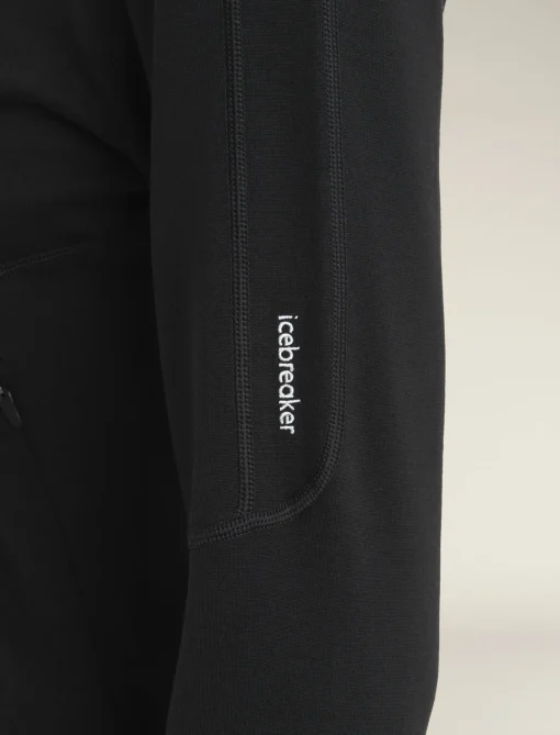 Icebreaker Women's Merino 560 Realfleece™ Elemental Long Sleeve Zip Black Sale