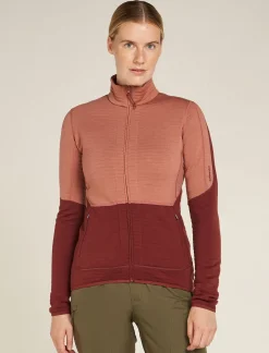 Women's Merino 400 RealFleece™ Descender Long Sleeve Zip Jacket-Icebreaker