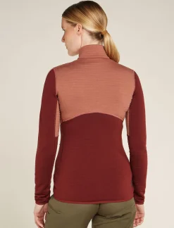 Women's Merino 400 RealFleece™ Descender Long Sleeve Zip Jacket-Icebreaker