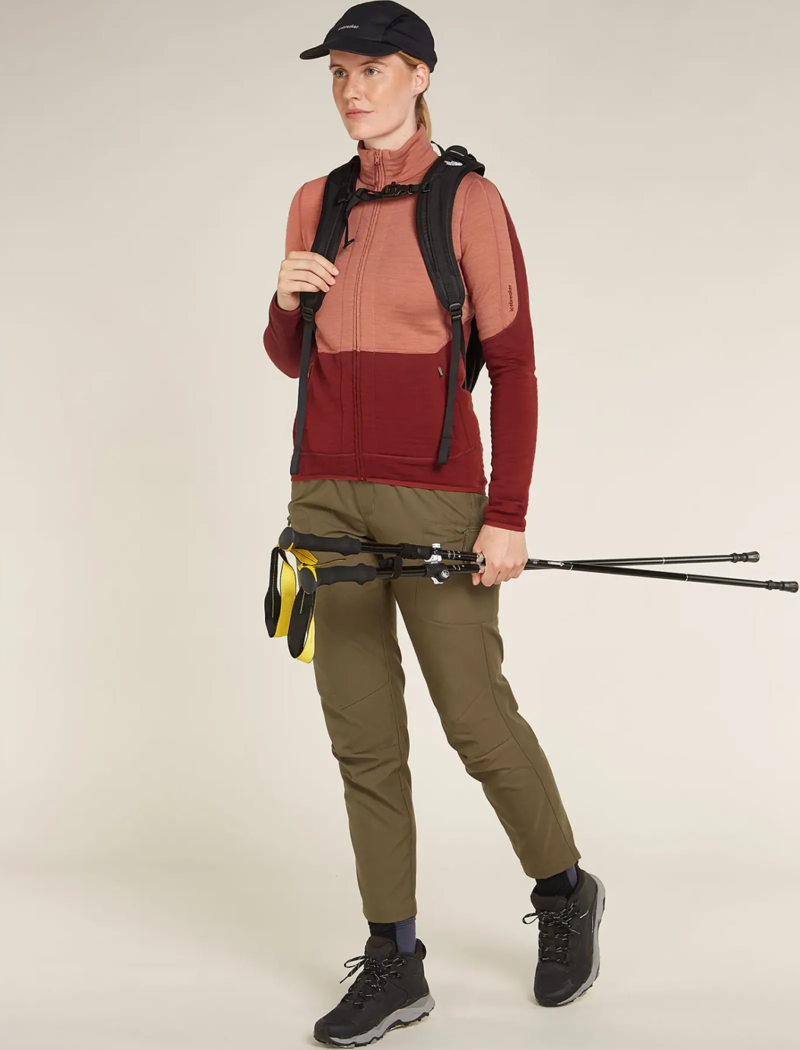 Women's Merino 400 RealFleece™ Descender Long Sleeve Zip Jacket-Icebreaker