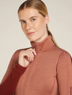 Women's Merino 400 RealFleece™ Descender Long Sleeve Zip Jacket-Icebreaker