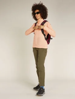 Icebreaker Women's Merino 360 Realfleece™ Elemental Long Sleeve Half Zip Jacket Sunstone Hot