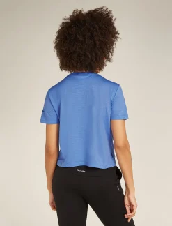 Icebreaker Women's Merino 150 Tech Lite Short Sleeve Crop T-Shirt Baja Store
