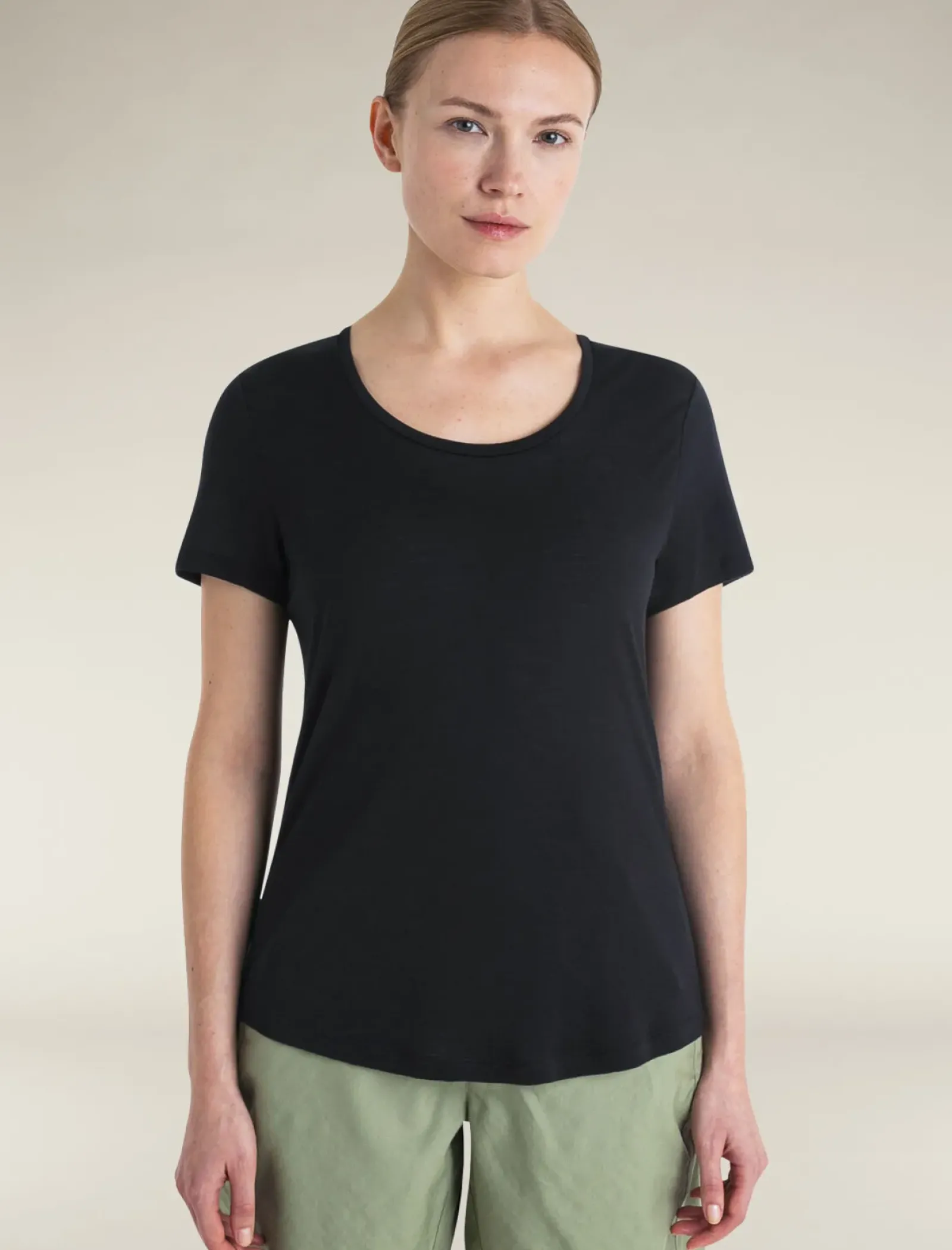 Women's Merino Blend 125 Cool-Lite™ Sphere Short Sleeve Scoop T-Shirt-Icebreaker Outlet
