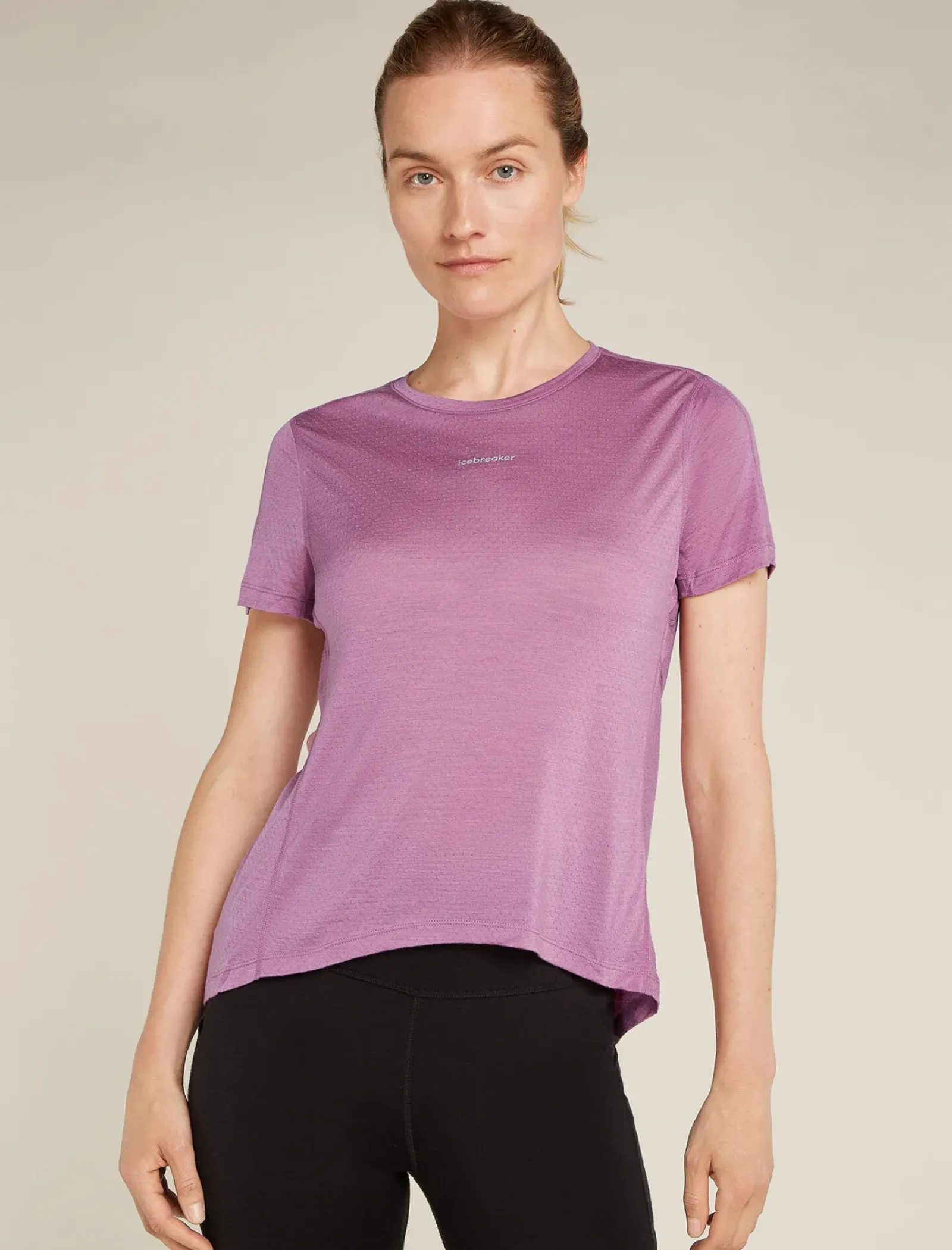 Women's Merino Blend 125 Cool-Lite™ Speed Short Sleeve Slit Back T-Shirt-Icebreaker