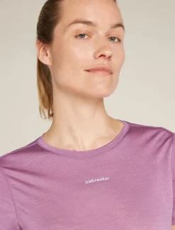 Women's Merino Blend 125 Cool-Lite™ Speed Short Sleeve Slit Back T-Shirt-Icebreaker