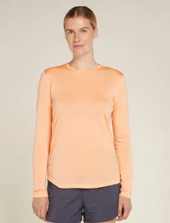 Icebreaker Women's Merino Blend 125 Cool-Lite™ Sphere Long Sleeve T-Shirt Sunstone Outlet