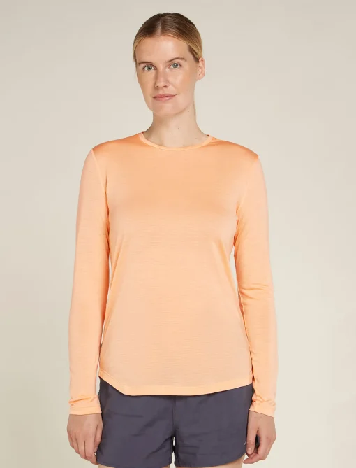 Icebreaker Women's Merino Blend 125 Cool-Lite™ Sphere Long Sleeve T-Shirt Sunstone Outlet