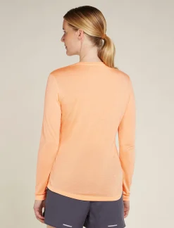 Icebreaker Women's Merino Blend 125 Cool-Lite™ Sphere Long Sleeve T-Shirt Sunstone Outlet