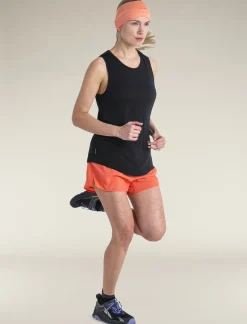 Icebreaker Women's Merino Blend 125 Cool-Lite™ Sphere Tank Black Hot