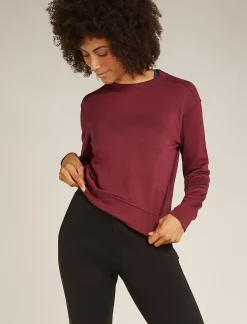 Women's Merino Blend 200 Crush Long Sleeve Sweatshirt-Icebreaker Sale