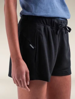 Icebreaker Women's Merino Blend 200 Crush Shorts Black Fashion