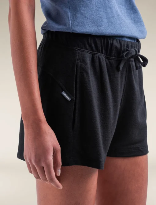 Icebreaker Women's Merino Blend 200 Crush Shorts Black Fashion