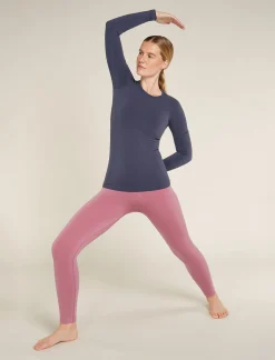 Icebreaker Women's Merino Blend 260 ZoneKnit™ Seamless Long Sleeve Crewe Thermal Top Graphite New