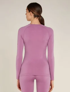 Icebreaker Women's Merino Blend 260 ZoneKnit™ Seamless Long Sleeve Crewe Thermal Top Deco Cheap