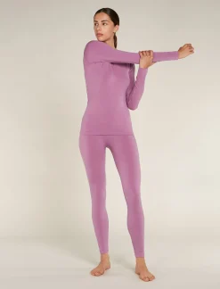 Icebreaker Women's Merino Blend 260 ZoneKnit™ Seamless Long Sleeve Crewe Thermal Top Deco Cheap