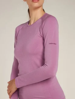 Icebreaker Women's Merino Blend 260 ZoneKnit™ Seamless Long Sleeve Crewe Thermal Top Deco Cheap