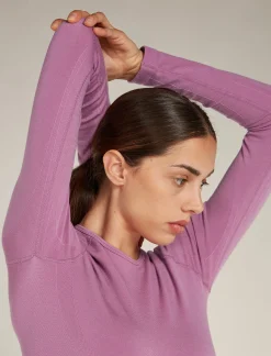 Icebreaker Women's Merino Blend 260 ZoneKnit™ Seamless Long Sleeve Crewe Thermal Top Deco Cheap