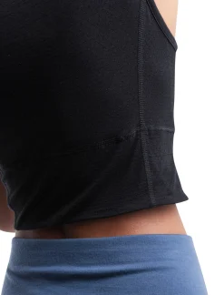 Icebreaker Women's Merino Blend 125 ZoneKnit™ Energy Wind Cropped Bra-Tank Black Cheap