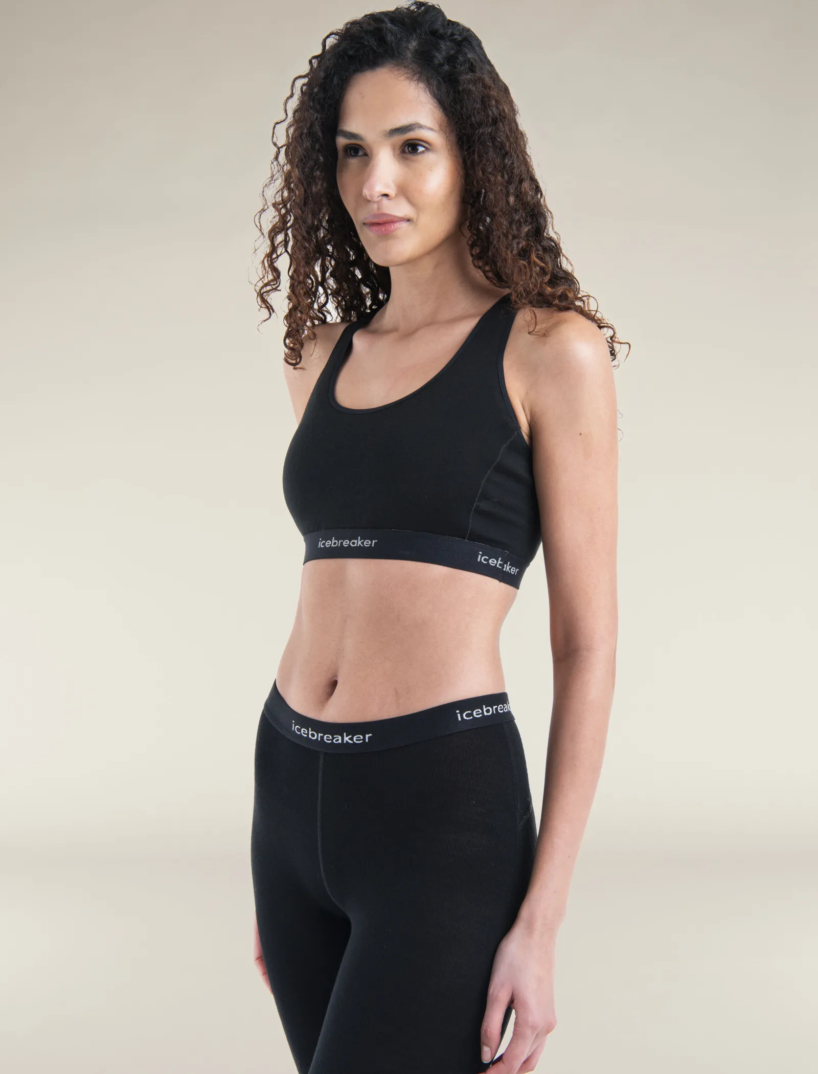 Icebreaker Women's Merino Blend 125 ZoneKnit™ Racerback Bra Black Online