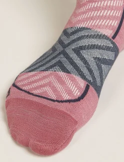 Icebreaker Women's Merino Blend Run+ Ultralight Crew Socks Deco/Graphite Sale