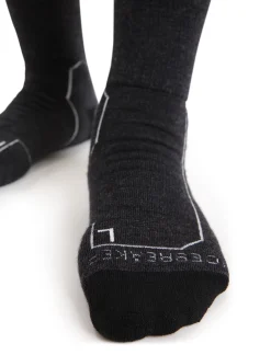 Icebreaker Women's Merino Hike+ Heavy Crew Socks JetHeather Fashion