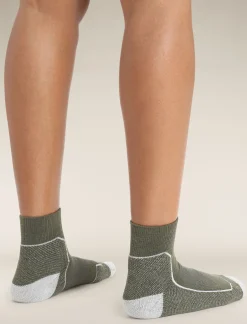 Icebreaker Women's Merino Hike+ Light Mini Socks Loden/BlizzardHeather Cheap
